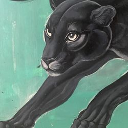 Black Panther On The Prowl Painting 