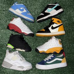 Nike, Jordan’s, Vans 6C 5C