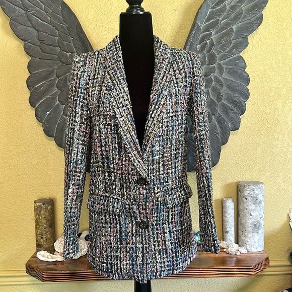 Grace Chow Colorful Blazer With Sequins