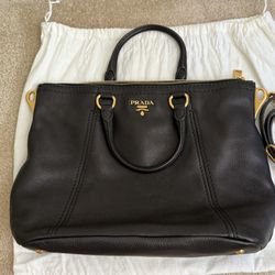 Black Leather Handbag, OB