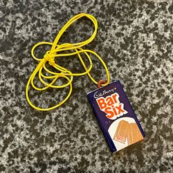 Vintage Cadbury bar six necklace
