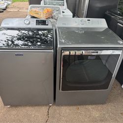 Maytag washer and dryer electric set 30 day warranty