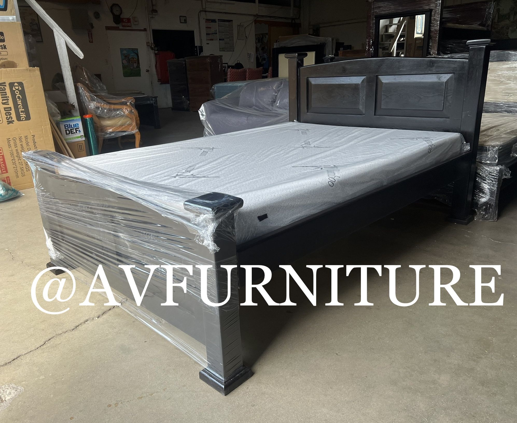 Full Bed And Foam Mattress