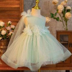 Mint Green TULLE DRESS for 3T 