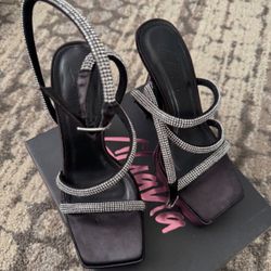 Liliana Los Angeles Black Strap Up Women’s Heels