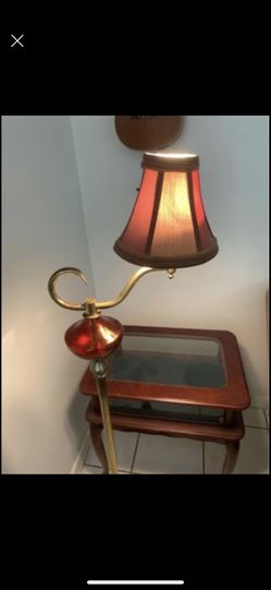 Vintage Brass Floor Lamp