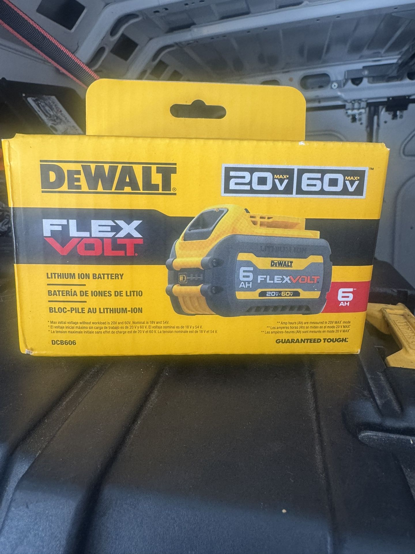 DEWALT FLEXVOLT 20V/60V MAX Lithium-Ion 6.0Ah