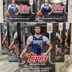 2025-2026 Topps NBA Basketball Black Friday Blaster Target Blackout NEW SEALED
