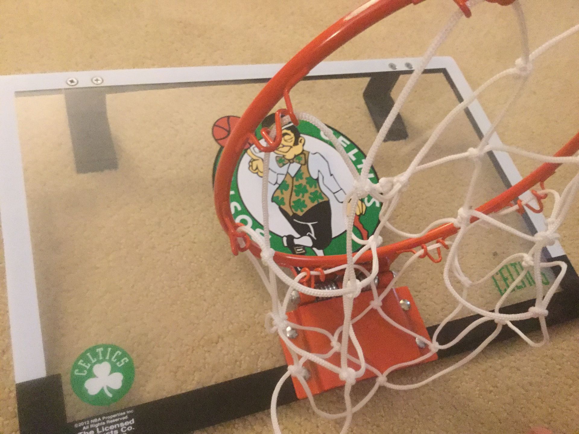 Boston Celtics 2012 season door basketball hoop