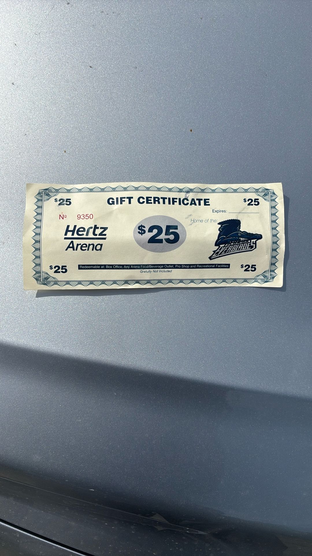 Hockey Ticket
