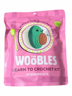NEW The Woobles Mateo the Avocado DIY Crochet Kit Intermediate Level