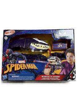NEW HASBRO NERF MARVEL SPIDER-MAN VENOM VERSUS MARVEL'S VENOM STRIKE BLASTER
