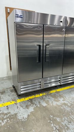 Polarman PLM-54RS 53 15/16" Reach-In Refrigerator with Double Solid Doors, Bottom Mount, Stainless Steel, 49 cu. ft.