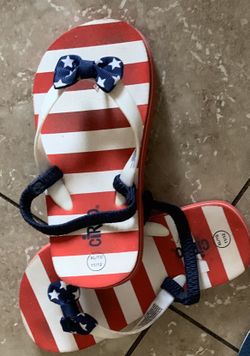Girl’s patriotic sandals size 11/12