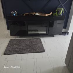 Console With Fire Place