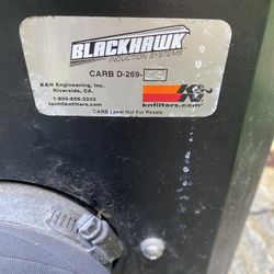 K&N BlackHawk Cold Air Intake. 