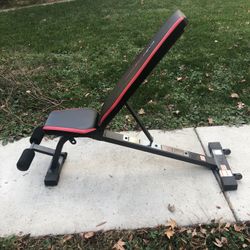 Adjustable Bench Decline Incline / Wheels