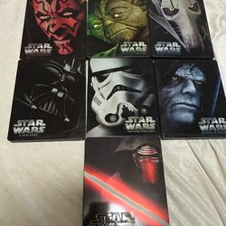 Star Wars Trilogy Remastered Full Set A New Hope - The Force Awakens 7 Movie Set 