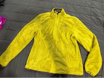 Women’s The North Face zip up fury fuzzy fleece jacket sz medium