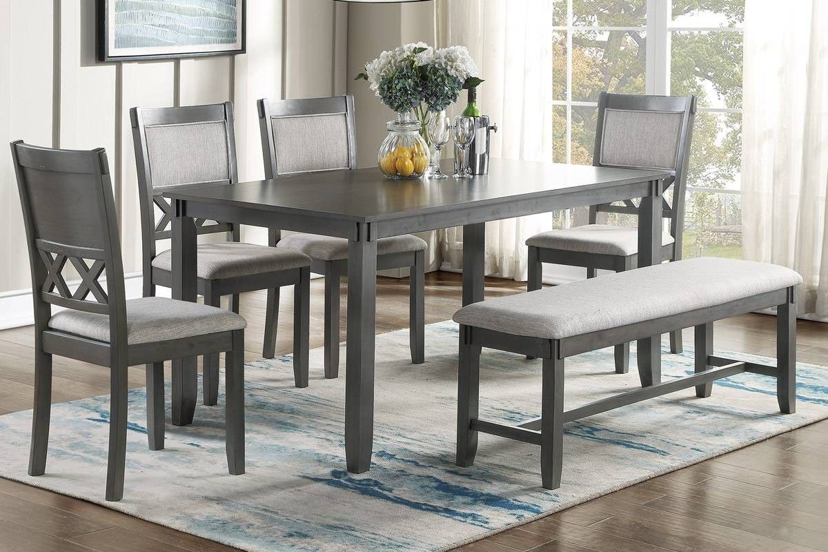 Brand New Grey 6pc Dining Table Set