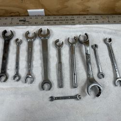 LOT of Assorted Flare Nut Wrenches Bonney Craftsman Snap On Proto Industrial Super Fairmount Take a look at all of the pictures so you can see exactly