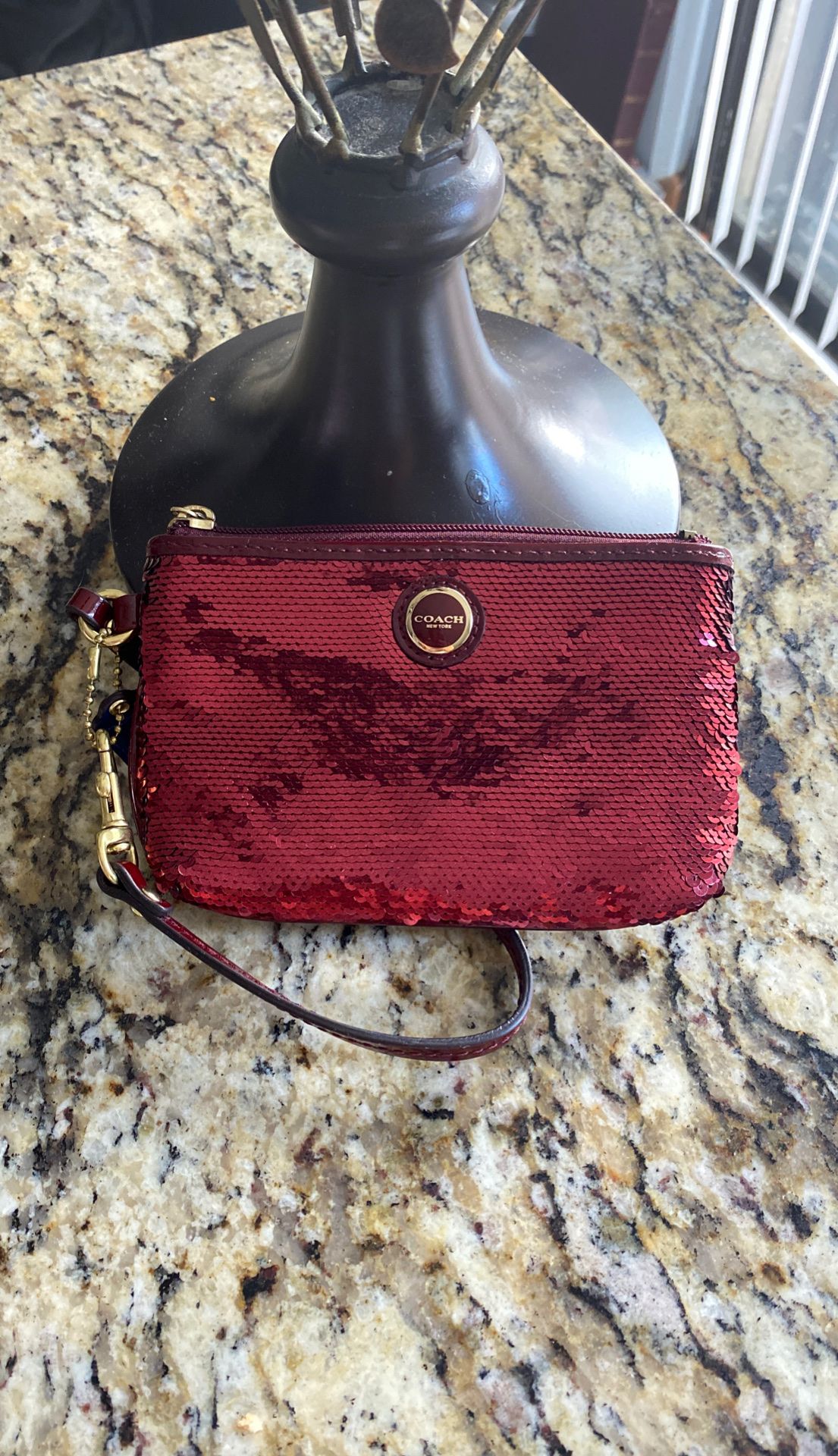 Coach Glitter Wristlet
