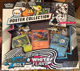 Pokémon TCG SV Black Bolt White Flare Poster Collections