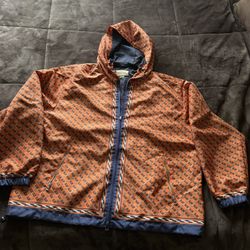 New Authentic Gucci GG Logo Windbreaker Jacket  