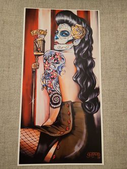 Day Of The Dead Gustavo Rimada Ramirez Art Print 2009 Tattoo