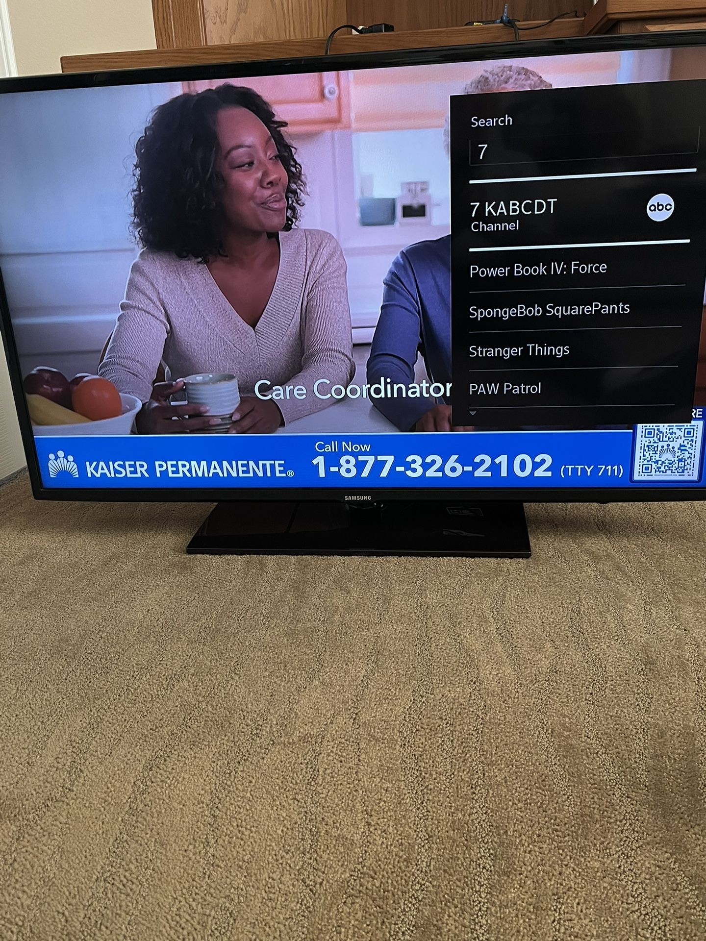 Samsung LED TV with stand