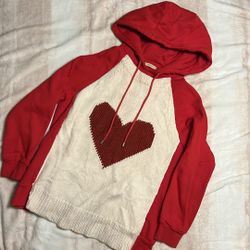 Burberry Thick Sweatshirt plus Knitted Heart Design