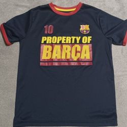 Men's Size Large Bareclona Soccer Football Club Jersey Barca Property