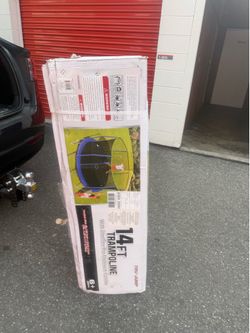 Big 5 Tru Jump Trampoline 14’ with steel flex pro enclosure combo NIB