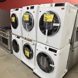 FRONT LOAD 24 INCH WIDE WASHER AND DRYER