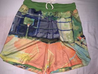 Nike Men's Dri-FIT 5" Mesh Basketball Shorts Malachite IB1882 365 Size:L-Tall