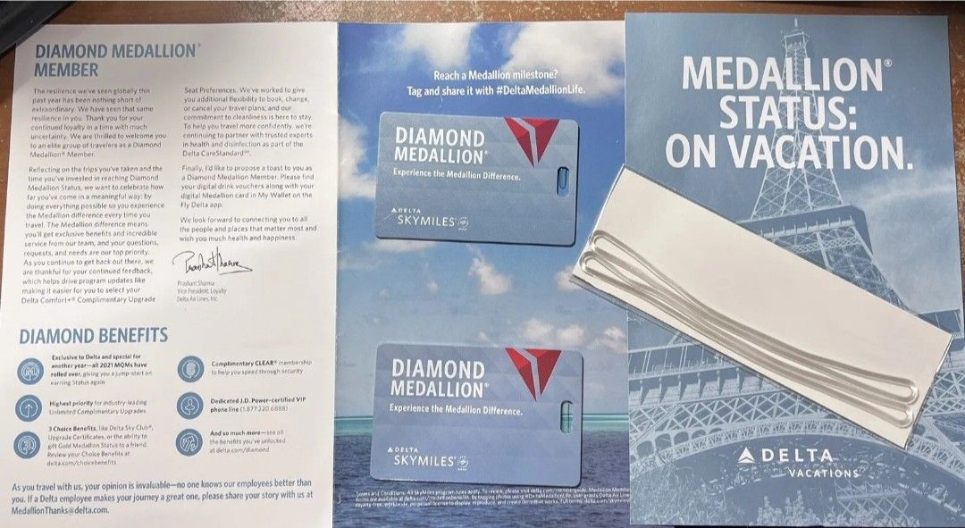 Delta Diamond Medallion Luggage Tag