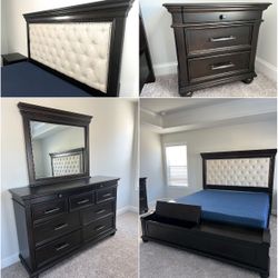 😋BRAND NEW SOLID STORAGE KING SIZE BEDROOM SET $1645! QUEEN SIZE $1545!..PRICE INCLUDES DELIVERY!!! 