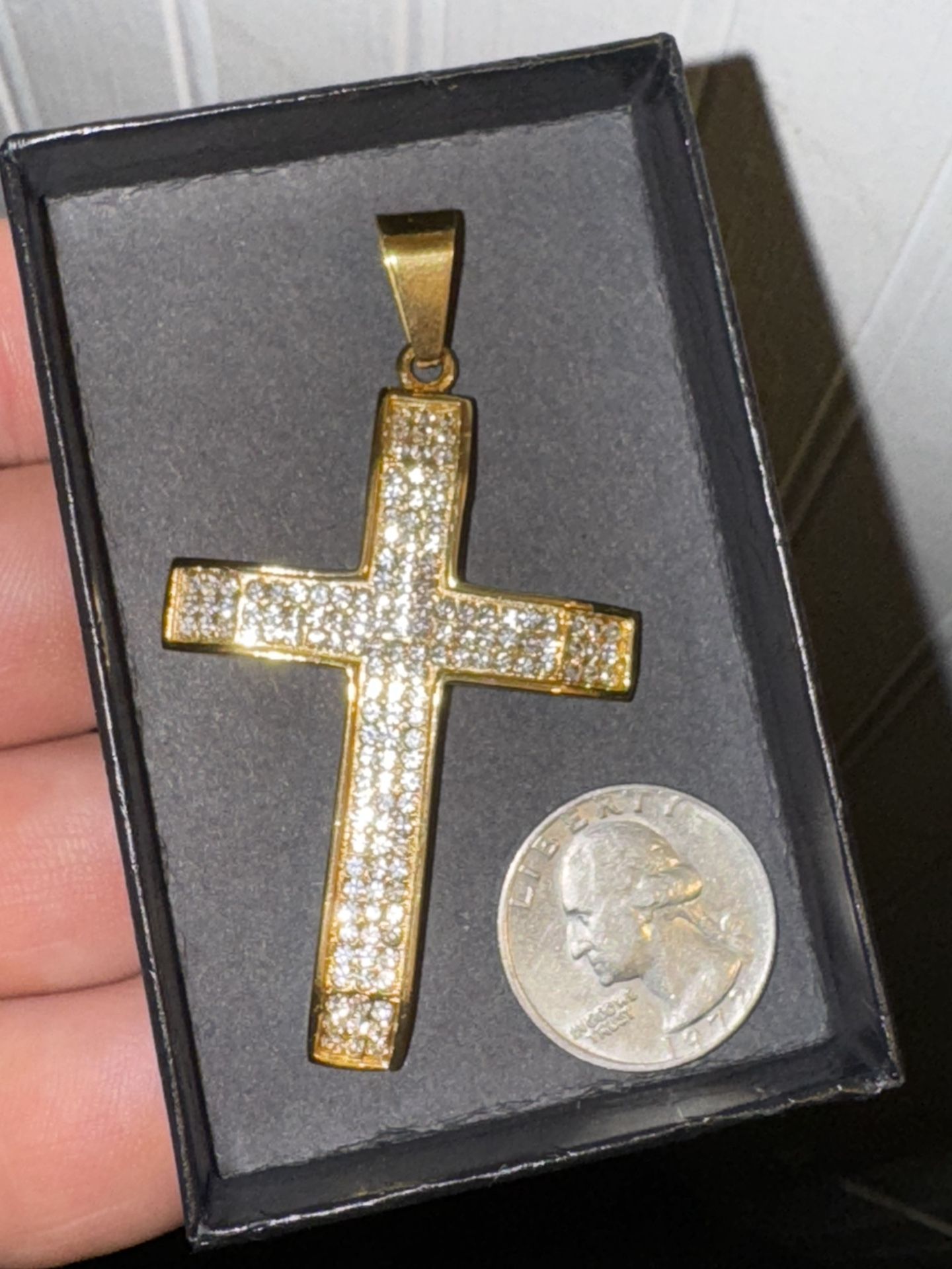 Gold Cross Charm