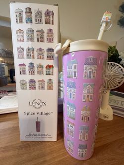 It’s available!! Firm Price Lenox Spice Village 24oz tumbler with lid and cute straw