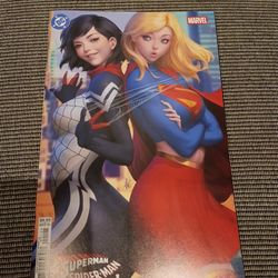 Superman Spider-Man #1 Cover M Artgerm Supergirl and Silk Variant March 2026
