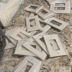 New White Decora Wall Plates - Single & Double Gang