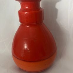 Baldelli Italian Red Glazed Ceramic Vase, C 1960. Numbered 23/104  9.5"