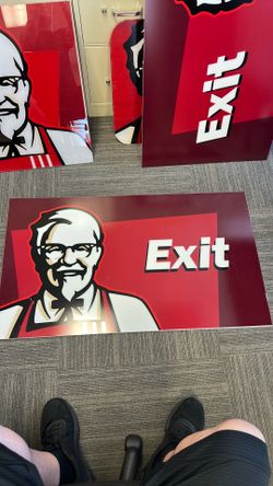 KFC Exit Sign