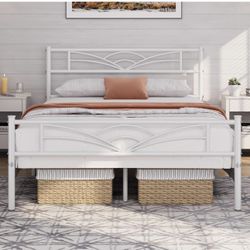 Brand New Full Size Bed Frame White