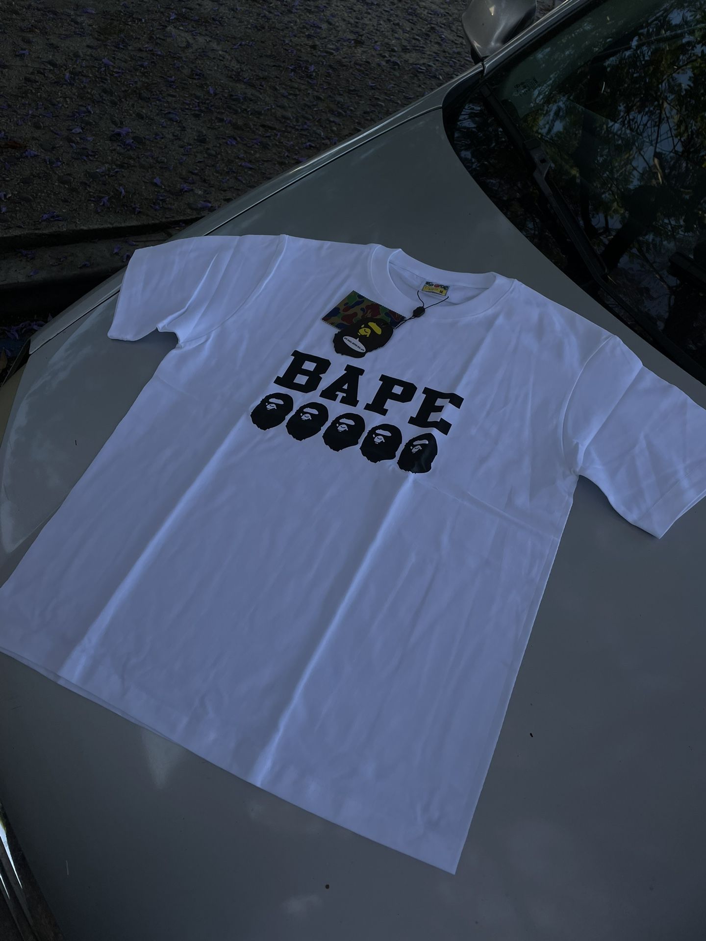 White Bape Tee Size M (Cotton)