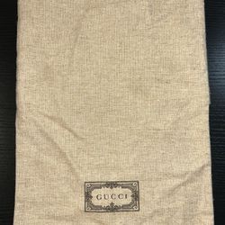 Authentic Gucci Dust Bag 10x14” Inch Storage Bag Card Bag Shoes Bag Cream Color