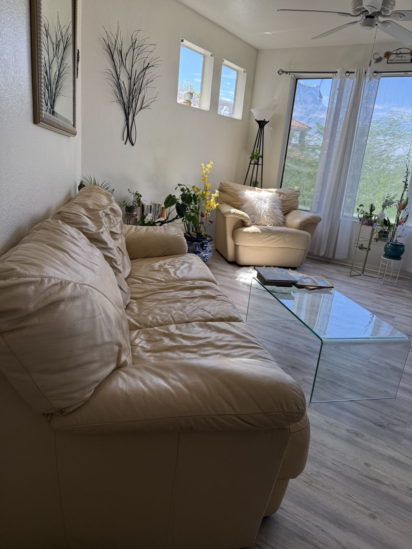 Macy*s Leather Sofa & Lounge Set
