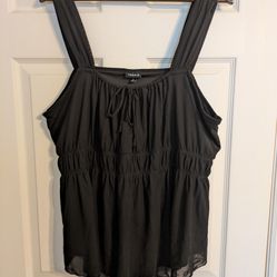 Torrid Black Mesh Lined Tank