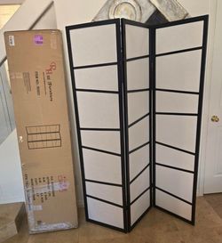 New 3 panel screen room divider