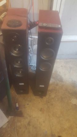 Bluetooth acoustic speakers with remote